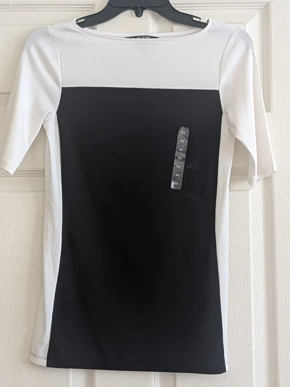 Ralph Lauren Colorblock Fitted Tee New Fall Elegant